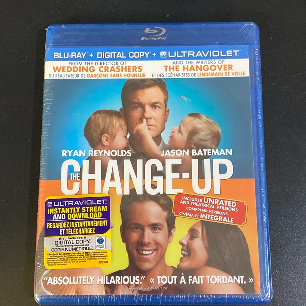 🤑3/$15🤑 The Change Up [Blu-ray + Digital Copy + UltraViolet]